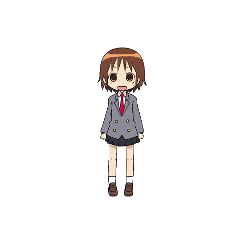 A Cartoon Drawing Of A Little Girl In A Suit And Tie Sticker