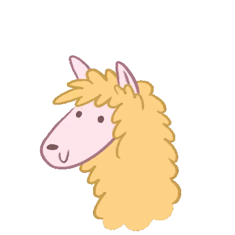 A Cartoon Drawing Of A Llama With The Words " No Prob Llama " Above It Sticker