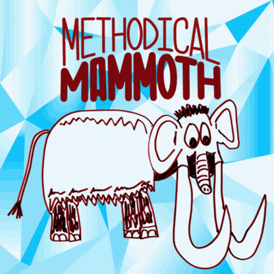 A Cartoon Drawing Of A Mammoth With The Words Methodical Mammoth Written Above It GIF