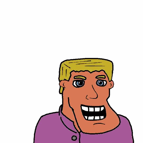 A Cartoon Drawing Of A Man And A Boy Sticker