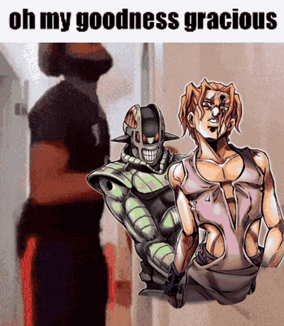 A Cartoon Drawing Of A Man And A Woman With The Words Oh My Goodness Gracious GIF