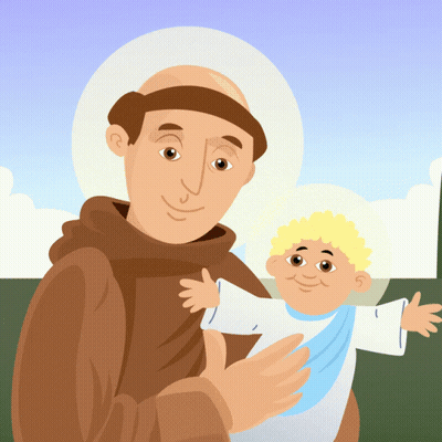 A Cartoon Drawing Of A Man Holding A Child GIF
