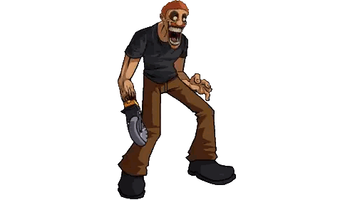 A Cartoon Drawing Of A Man Holding A Tool Sticker