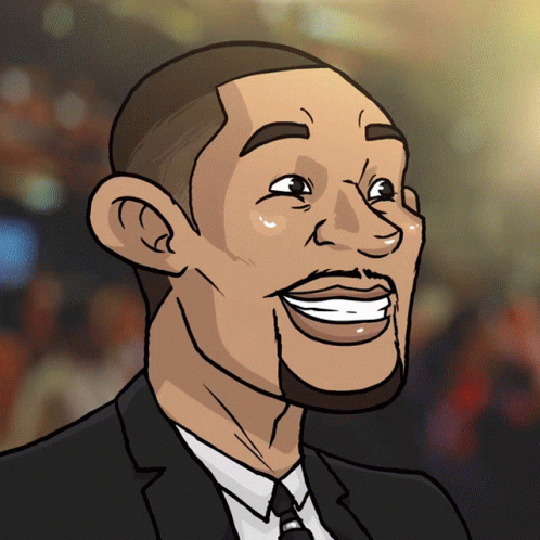 A Cartoon Drawing Of A Man In A Suit And Tie GIF