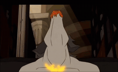 A Cartoon Drawing Of A Man 'S Head With A Flame Coming Out Of It GIF