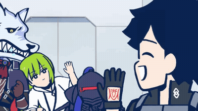 A Cartoon Drawing Of A Man Wearing A Glove That Says " X " GIF