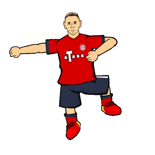 A Cartoon Drawing Of A Man Wearing A Red T-Mobile Jersey Sticker