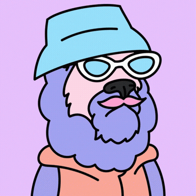 A Cartoon Drawing Of A Man With A Beard And A Skull On His Head GIF
