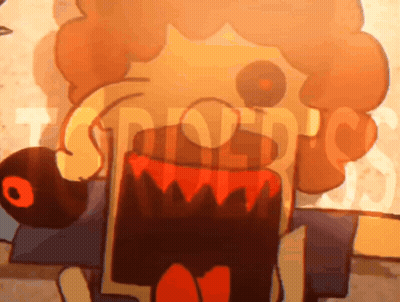 A Cartoon Drawing Of A Man With A Big Mouth And The Word ' Squid ' On The Bottom GIF
