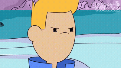 A Cartoon Drawing Of A Man With A Blue Jacket And The Words Ernesto Vargas Written On The Bottom Right GIF