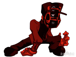A Cartoon Drawing Of A Man With A Mask On His Head GIF