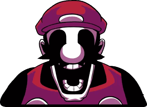 A Cartoon Drawing Of A Man With A Mustache And A Hat Sticker