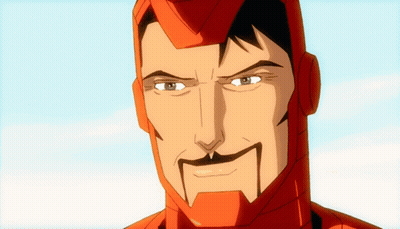 A Cartoon Drawing Of A Man With A Red Helmet On GIF