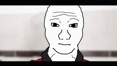 A Cartoon Drawing Of A Man With A Sad Face GIF