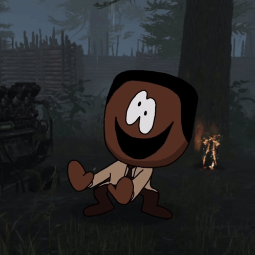 A Cartoon Drawing Of A Man With A Smiley Face GIF