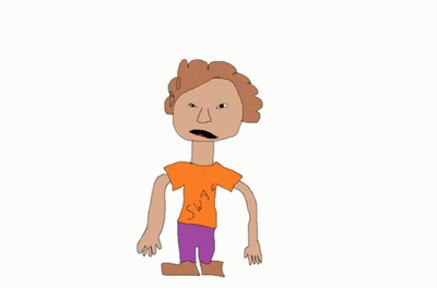 A Cartoon Drawing Of A Man With A Speech Bubble That Says Sheesh GIF
