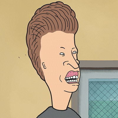 A Cartoon Drawing Of A Man With A Very Large Head GIF