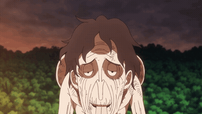 A Cartoon Drawing Of A Man With His Eyes Closed And His Mouth Open GIF