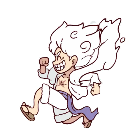 A Cartoon Drawing Of A Man With White Hair And A Towel Around His Neck Sticker