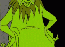 A Cartoon Drawing Of A Monster Holding A Picture Frame With A Heart Drawn On It And The Number 12 On It GIF