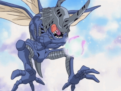 A Cartoon Drawing Of A Monster With Wings GIF