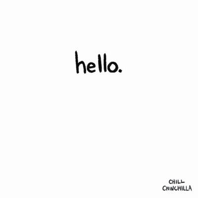 A Cartoon Drawing Of A Mouse With The Words Hello Above It GIF