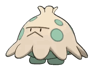 A Cartoon Drawing Of A Mushroom With A Sad Look On His Face Sticker