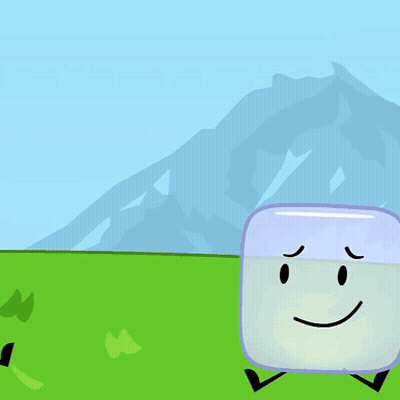 A Cartoon Drawing Of A Pencil And A Cube GIF