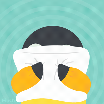A Cartoon Drawing Of A Penguin With The Word Arghhhh Above It GIF