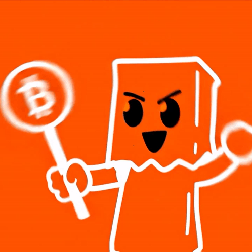 A Cartoon Drawing Of A Person Holding A Sign With A Dollar Sign On It GIF