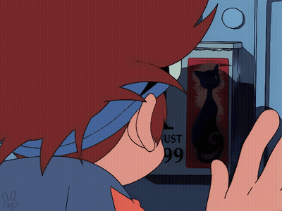 A Cartoon Drawing Of A Person Looking At A Box That Says Must 99 On It GIF