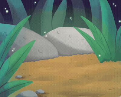 A Cartoon Drawing Of A Person Standing In A Field GIF
