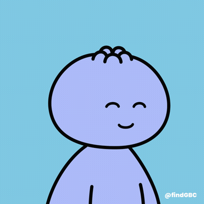 A Cartoon Drawing Of A Person Wearing An Orange Hat And A Shirt With Flowers On It GIF