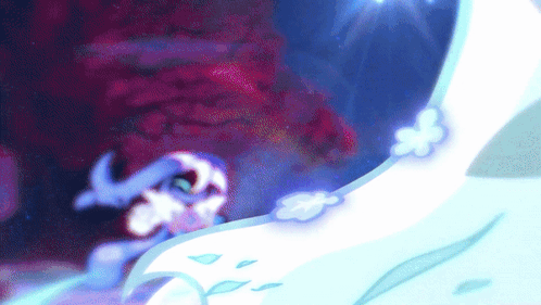 A Cartoon Drawing Of A Person With A Blue Swirl Around Their Head GIF