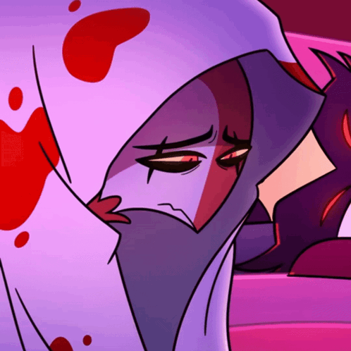 A Cartoon Drawing Of A Person With A Hood On GIF