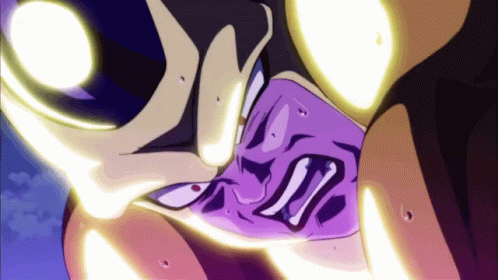 A Cartoon Drawing Of A Person With A Purple Face GIF