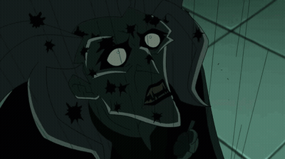 A Cartoon Drawing Of A Person With Leaves On His Face GIF