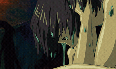 A Cartoon Drawing Of A Person With Water Dripping From Their Eyes GIF