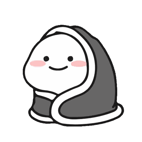 A Cartoon Drawing Of A Person Wrapped In A Blanket Sticker