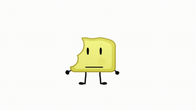 A Cartoon Drawing Of A Piece Of Cheese With A Bite Taken Out Of It GIF