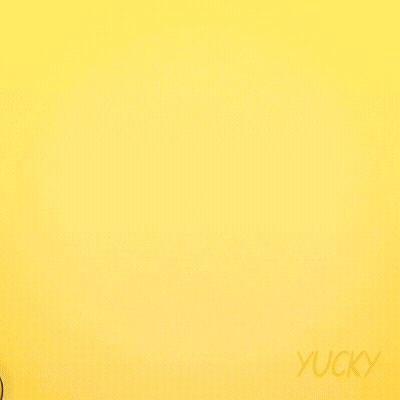 A Cartoon Drawing Of A Pink Duck Holding A Gold Medal With The Name Yucky Below It GIF