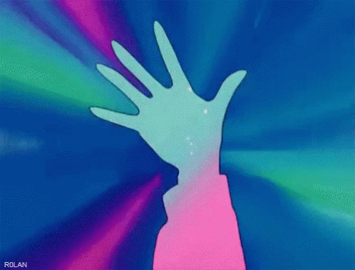 A Cartoon Drawing Of A Pink Mermaid With Bubbles Surrounding Her GIF