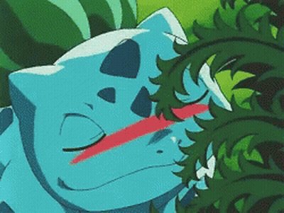 A Cartoon Drawing Of A Pokemon With A Red Stripe On Its Face GIF