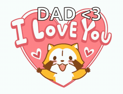 A Cartoon Drawing Of A Raccoon In A Heart That Says I Love You GIF