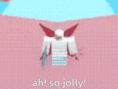 A Cartoon Drawing Of A Red Star With The Words Ah So Jolly Below It GIF