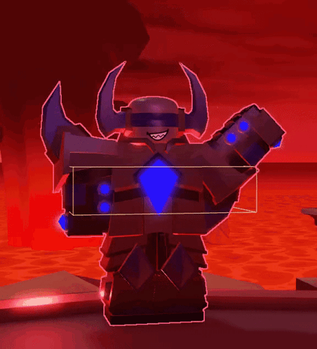 A Cartoon Drawing Of A Robot With A Blue Diamond On His Chest GIF