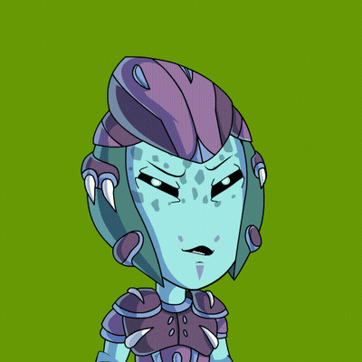 A Cartoon Drawing Of A Robot With A Purple Helmet GIF