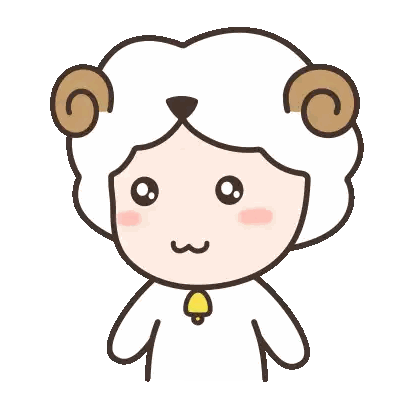 A Cartoon Drawing Of A Sheep Covering Its Nose With Its Hand Sticker