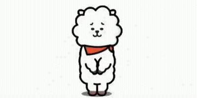 a cartoon drawing of a sheep with horns standing on its hind legs on a white background .