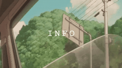 A Cartoon Drawing Of A Sign That Says Info On It GIF